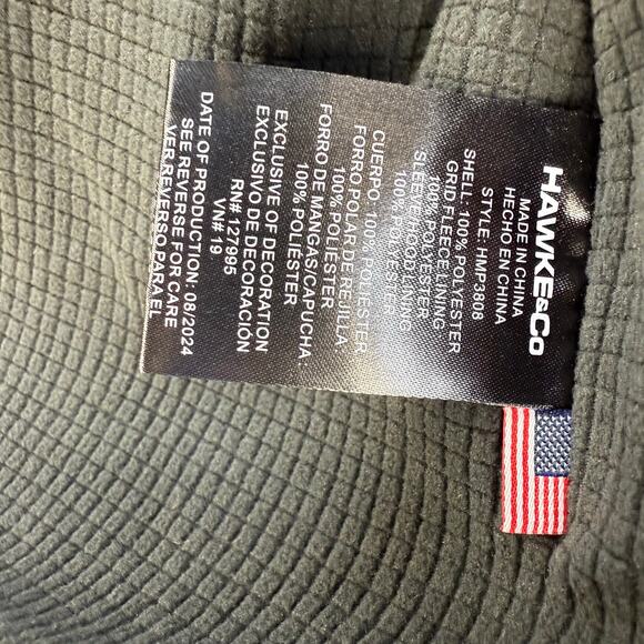 Hawke & Co Outfitter Performance Jacket Men's L Black Grey Fleece Lined NWT - Picture 13 of 15